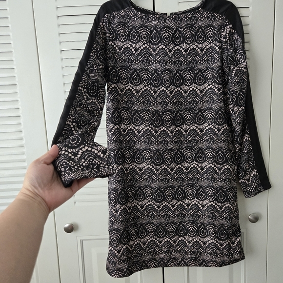 Mossimo Black& Light Pink Geometric Shift Dress Size XS #158 - Picture 2 of 8